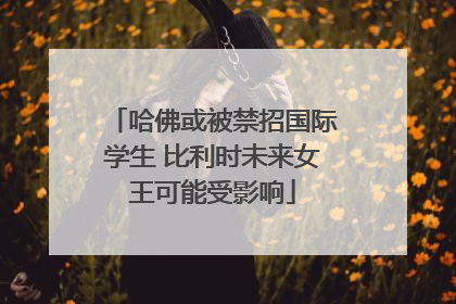 哈佛或被禁招国际学生 比利时未来女王可能受影响
