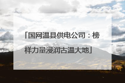 国网温县供电公司：榜样力量浸润古温大地