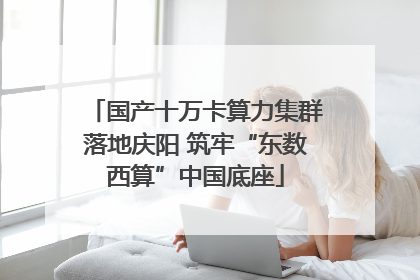 国产十万卡算力集群落地庆阳 筑牢“东数西算”中国底座