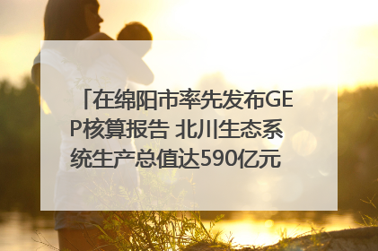 在绵阳市率先发布GEP核算报告 北川生态系统生产总值达590亿元｜新闻发布最前线