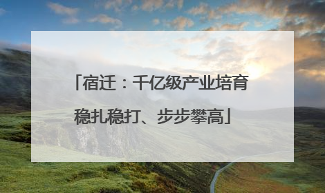 宿迁：千亿级产业培育稳扎稳打、步步攀高