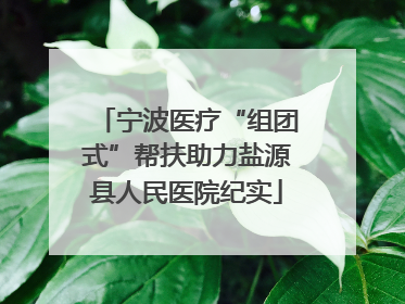宁波医疗“组团式”帮扶助力盐源县人民医院纪实