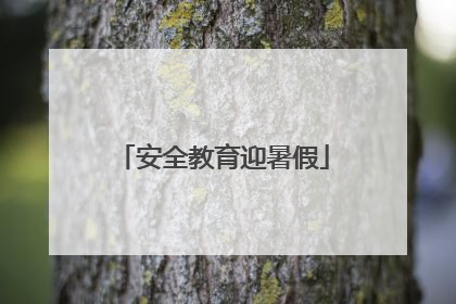 安全教育迎暑假