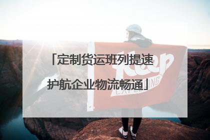 定制货运班列提速 护航企业物流畅通