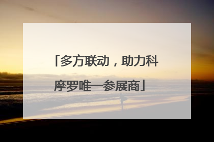 多方联动，助力科摩罗唯一参展商