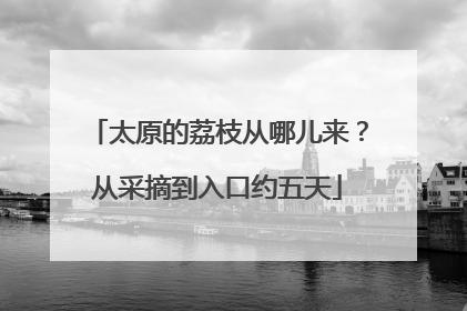 太原的荔枝从哪儿来？从采摘到入口约五天