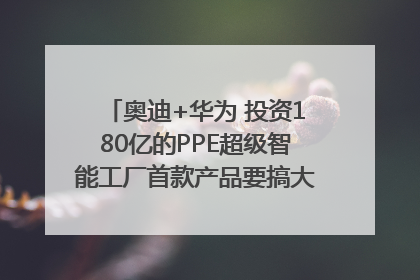 奥迪+华为 投资180亿的PPE超级智能工厂首款产品要搞大事情？｜粤港澳车展