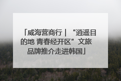 威海营商行｜“逍遥目的地 青春经开区”文旅品牌推介走进韩国