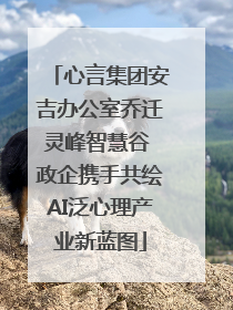 心言集团安吉办公室乔迁灵峰智慧谷 政企携手共绘AI泛心理产业新蓝图