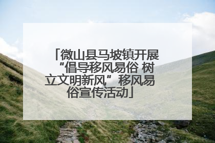 微山县马坡镇开展“倡导移风易俗 树立文明新风”移风易俗宣传活动