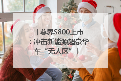 尊界S800上市：冲击新能源超豪华车“无人区”