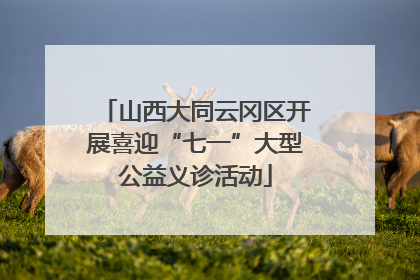 山西大同云冈区开展喜迎“七一”大型公益义诊活动