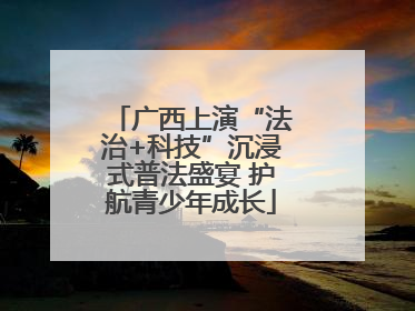 广西上演“法治+科技”沉浸式普法盛宴 护航青少年成长