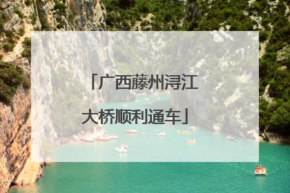 广西藤州浔江大桥顺利通车