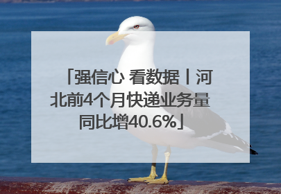 强信心 看数据丨河北前4个月快递业务量同比增40.6%