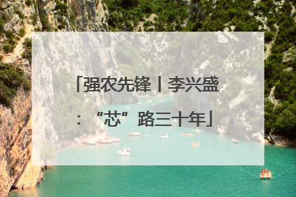 强农先锋丨李兴盛：“芯”路三十年