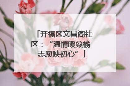 开福区文昌阁社区：“温情暖桑榆 志愿映初心”