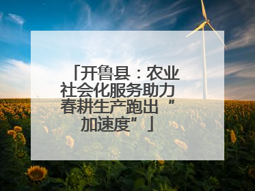 开鲁县：农业社会化服务助力春耕生产跑出“加速度”
