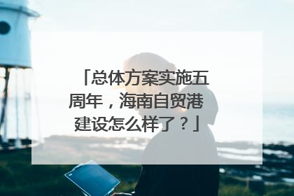 总体方案实施五周年，海南自贸港建设怎么样了？