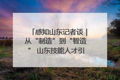感知山东记者谈｜从“制造”到“智造” 山东技能人才引领产业升级