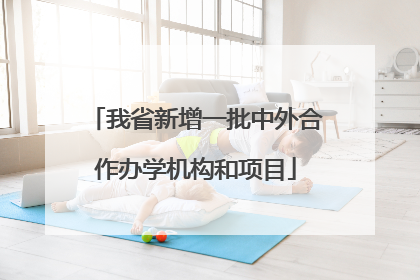 我省新增一批中外合作办学机构和项目