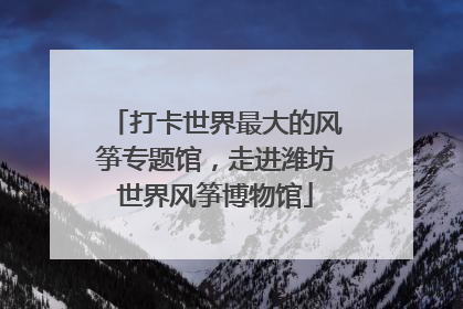 打卡世界最大的风筝专题馆，走进潍坊世界风筝博物馆