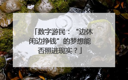 数字游民：“边休闲边挣钱”的梦想能否照进现实？