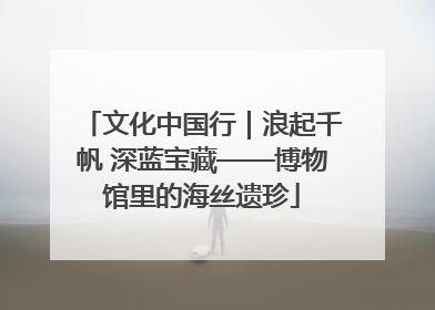 文化中国行｜浪起千帆 深蓝宝藏——博物馆里的海丝遗珍