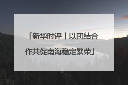 新华时评丨以团结合作共促南海稳定繁荣