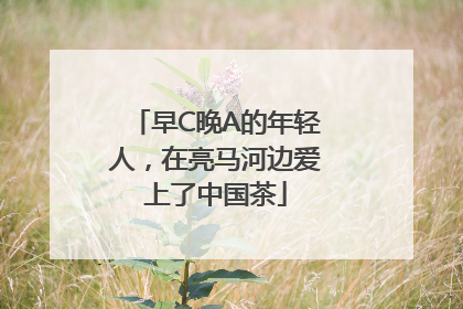 早C晚A的年轻人，在亮马河边爱上了中国茶