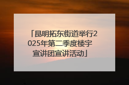 昆明拓东街道举行2025年第二季度楼宇宣讲团宣讲活动