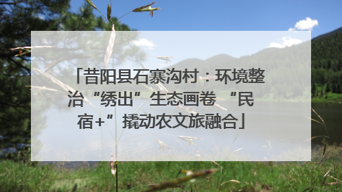 昔阳县石寨沟村：环境整治“绣出”生态画卷 “民宿+”撬动农文旅融合