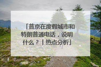 普京在度假城市和特朗普通电话，说明什么？丨热点分析