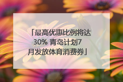 最高优惠比例将达30% 青岛计划7月发放体育消费券