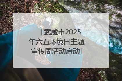 武威市2025年六五环境日主题宣传周活动启动