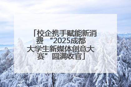 校企携手赋能新消费 “2025成都大学生新媒体创意大赛”圆满收官