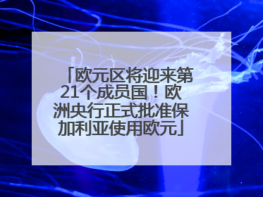欧元区将迎来第21个成员国！欧洲央行正式批准保加利亚使用欧元