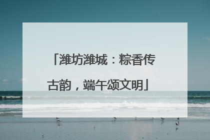 潍坊潍城：粽香传古韵，端午颂文明
