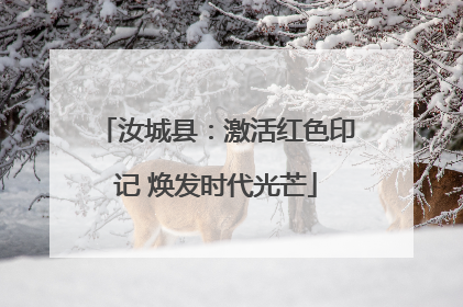汝城县：激活红色印记 焕发时代光芒
