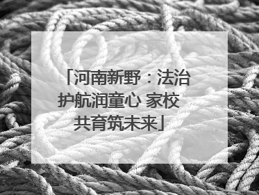 河南新野：法治护航润童心 家校共育筑未来