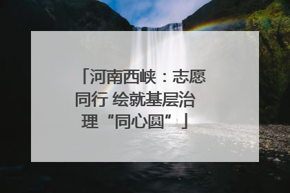 河南西峡：志愿同行 绘就基层治理“同心圆”
