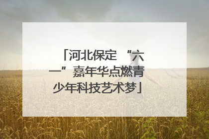 河北保定 “六一”嘉年华点燃青少年科技艺术梦