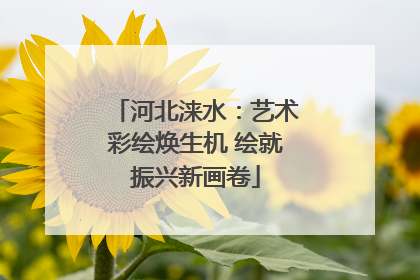 河北涞水：艺术彩绘焕生机 绘就振兴新画卷