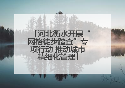 河北衡水开展“网格徒步踏查”专项行动 推动城市精细化管理