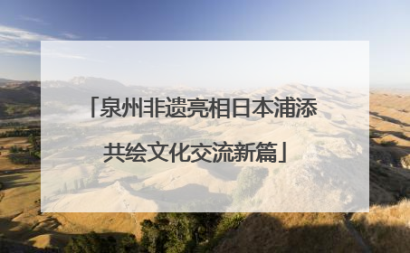 泉州非遗亮相日本浦添 共绘文化交流新篇