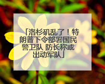 洛杉矶乱了！特朗普下令部署国民警卫队 防长称或出动军队