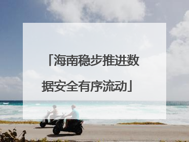 海南稳步推进数据安全有序流动