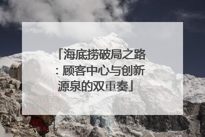海底捞破局之路：顾客中心与创新源泉的双重奏