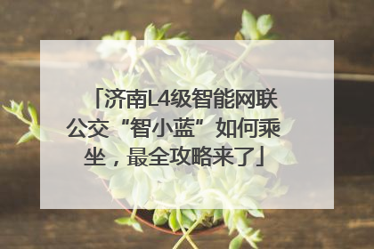 济南L4级智能网联公交“智小蓝”如何乘坐，最全攻略来了