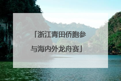 浙江青田侨胞参与海内外龙舟赛